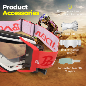 Gafas de Motociclismo BAOLIDEN JRF009-B Inspiradas en el Rally de Dakar, con Protección UV400, Lentes Antivaho, Correa Ajustable, para Carreras en el Desierto - Product Image 2