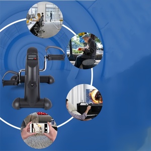 <span class=keywords><strong>Mini</strong></span> Bicicleta Estática, Bicicleta de Ejercicio Debajo del Escritorio, Pedalador con Resistencia Magnética Ajustable, Entrenador de Brazos y Piernas, Pantalla LCD, Gimnasio en Casa - Product Image 4