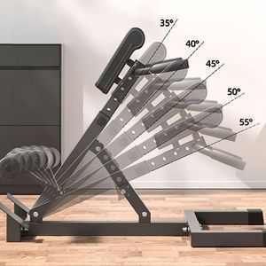 Chaise romaine de musculation pliable en acier réglable pour usage commercial en salle de sport - Product Image 2