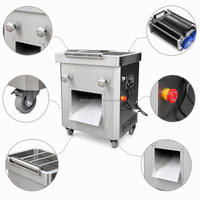 Machine à découper la viande multifonctionnelle commerciale - Machine à découper la viande fraîche de porc/poulet/chèvre/boeuf