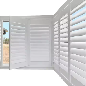 Volets à lamelles horizontaux manuels en alliage d'aluminium pour <span class=keywords><strong>isolation</strong></span> acoustique et pare-soleil, avec ventilation moderne pour fenêtres - Product Image 1