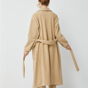 Primavera otoño nuevo vestido de Casa señoras pijama de lana Polar de doble cara UE EE. UU. Tallas grandes abrigo largo + Pantalones conjunto camisón de Casa mujeres - Product Image 4