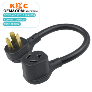 Câble d'alimentation 10AWG NEMA 10-30P vers 10-30R 125V 30A, rallonge SJTW SJTO SJT SJTOV pour camping-car, fournaise, chargeur de véhicule électrique - Product Image 1