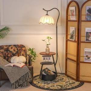 Lampada da Terra Moderna per Soggiorno, Lampada Atmosferica per Divano e Camera da Letto, Tavolo e Lampada da Terra in Un Unico Pezzo, Costruzione in Ferro Impermeabile - Product Image 4