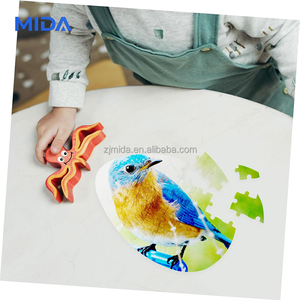 Puzzle en papier imprimable vierge pour sublimation, forme d'œuf de Pâques A4, grand format, 46 pièces - Product Image 4
