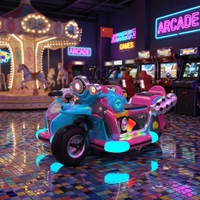 HUAQIN Moto de loisirs commerciale de 3e génération pour parents et enfants, améliorée, pour centre commercial et place publique