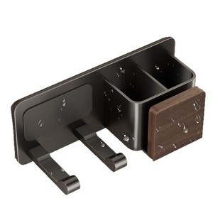 Moderno Soporte de Pared para Secador de Pelo, de Plástico, para Baño, sin Perforaciones - Product Image 1