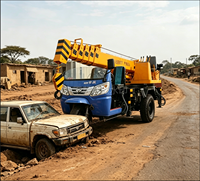 Grue mobile compacte 3 tonnes à moteur Yuchai, prix usine, pour la construction rurale et le transport de matériaux