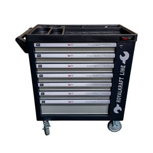 Chariot à outils <span class=keywords><strong>professionnel</strong></span> à 7 tiroirs, mobile, pour atelier de réparation automobile, <span class=keywords><strong>garage</strong></span>, rangement, combinaison perceuses et douilles, ensemble d'outils - Product Image 1