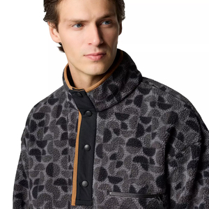 Custom Men's Casual Full Digital Printed Jersey Half Zip Long Sleeve Fluffy Soft <b>Fleece</b> Eco-Friendly Pullover <b>Sweater</b> - Product Image 5