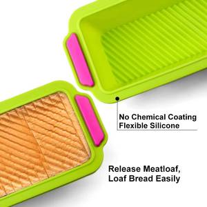 <b>Round</b> rectangular silicone cake molds, non-stick eco-friendly bread <b>trays</b>, used for tools and <b>baking</b> - Product Image 5