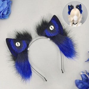 E0100 Halloween Höllendämon Cthulhu Kopfbedeckung Comic Con Tierohren Cosplay Requisite Unisex Handgefertigtes Wolfsohren-Stirnband - Product Image 6