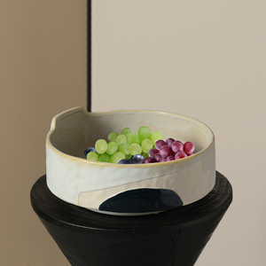 Flolenco astratto fiore nero cuore in ceramica vasi da tavolo statua ornamenti arte artigianato ciotola di frutta ceramica tazza vaso <span class=keywords><strong>Set</strong></span> - Product Image 6