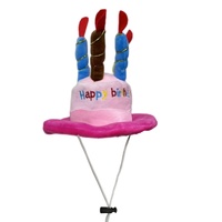 Doe Pet Wholesale Nouveaux jouets en peluche pour animaux de compagnie, jouets pour chiens avec chapeau de Noël et d'anniversaire, et jouets à mordre en forme de gâteau d'anniversaire pour chiens et chats, en stock