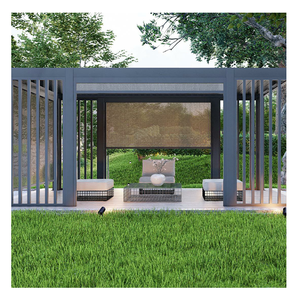 في الهواء الطلق بمحركات قابل للسحاب سبائك الألومنيوم قابل للتعديل المناخ الحيوي تجميعها بسهولة مقاومة للرياح حديقة الحديثة شرفة والجناح - Product Image 2