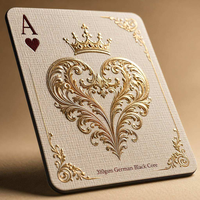 Cartes à Jouer de Luxe en Feuille d'Or, Design Personnalisé, Coffret Cadeau Premium, Jeu de Société Classique en Papier Personnalisable en Gros