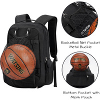 HAIBOWY Sac de skateboard 16 pouces Sac pour ordinateur portable Longboard Sac à dos Port de charge USB Sac à dos de voyage sportif
