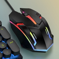 Souris de jeu optique filaire USB Shiba Ferry P10 avec capteur CMOS, rétroéclairage LED, ergonomique, pour droitier, pour ordinateur portable, en stock