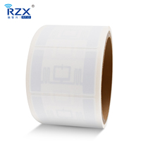 Etiquetas Adhesivas de Papel Resistentes al Agua y a la Intemperie con Memoria EPC de 128 Bits para UHF RFID 860-960MHz Impinj M730/M830 para Comercio Minorista
