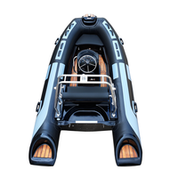 Bateau pneumatique semi-rigide chinois en promotion, 12 pieds (360 cm), coque en fibre de verre Hypalon/PVC RIB360C, moteur hors-bord, certifié CE