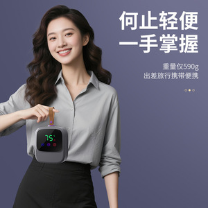 Séchoir à linge pliable intelligent 5-10 kg, électrique automatique, portable, pour usage domestique, avec chauffage PTC et flux d'air à 360 degrés - Product Image 4