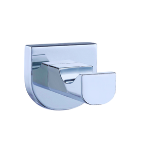 Moderno Gancho para Bata Individual de Aleación de Zinc Cromado con Base Redonda, Montado en la Pared, 1 Año de Garantía para Baño y Uso en Hoteles - Product Image 3