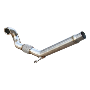 Downpipe de Escape de <span class=keywords><strong>3.5</strong></span>" en Acero Inoxidable SS304 para VW Golf MK7 MK7.5 GTI Jetta Seat León Cupra 5F/RS 5E <span class=keywords><strong>TFSI</strong></span> Audi <span class=keywords><strong>A3</strong></span> 2013+ - Product Image 2