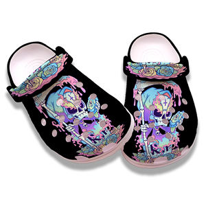 사용자 정의 나막신 인쇄 할로윈 정원 슬리퍼 신발 도매 비명 스릴러 샌들 여성 남성 가볍게 슬리퍼 뮬 막힘 - Product Image 4
