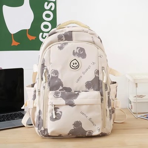 Unisex Multifunctional Student <b>Backpack</b> <b>Large</b> Capacity Waterproof Stylish Nylon Lining Zipper Leisure Bag Low Price Girls - Product Image 5