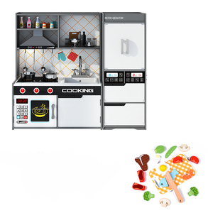 Jouets de <span class=keywords><strong>cuisine</strong></span> en bois pour enfants, <span class=keywords><strong>grande</strong></span> <span class=keywords><strong>taille</strong></span>, ensemble de <span class=keywords><strong>cuisine</strong></span> en bois à faire semblant de cuisiner en quatre pièces - Product Image 6