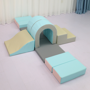 Couverture en cuir PU écologique pour bébé, bloc de jeu d'intérieur doux, équipement de vente en gros, tunnel pour jardin d'enfants - Product Image 4