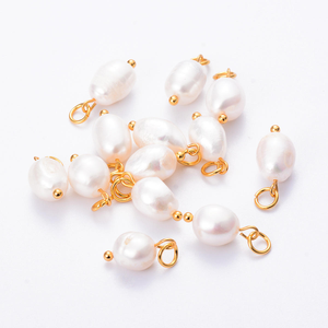 Dainty High Luster Loose Pearl 9-10 Mm Baroque Charm Nature Perle D'eau Douce Avec Cintre pour la Fabrication de Bijoux - Product Image 2