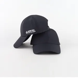 Nylon material with embroidery sport hats top quality high finishing custom logo baseball caps