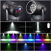 Outdoor 19*15W 4IN1 RGBW LED Moving Head mit IP33 Wasserschutz Bühnenlicht DMX512 Steuerung 8CH/15CH/23CH 10-40 Grad Abstrahlwinkel 5000K