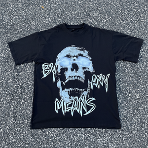 T-shirt d'été T-shirt noir Couleur solide T-shirt surdimensionné Hommes T-shirt 100% coton pour hommes coupe ample imprimé Prix raisonnable - Product Image 1