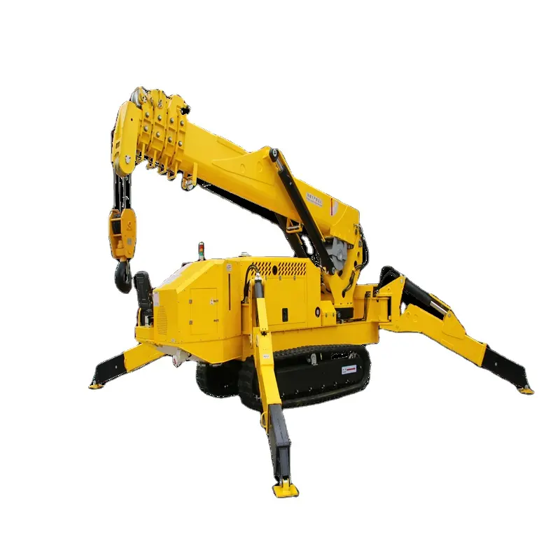 5t Mobile Crawler Petite Grue Araignée Super Mini Crawler Spider Crane Levage Pour Jardin