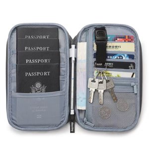 <span class=keywords><strong>Portefeuille</strong></span> de voyage familial <span class=keywords><strong>anti</strong></span>-RFID pour documents, porte-passeports multiples pour hommes et femmes, porte-cartes de voyage - Product Image 3