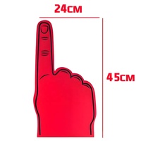 Promoción Nuevo diseño Logotipo personalizado Dedo de espuma animadora Producto de mano de espuma grande popular Hecho Material EVA duradero para porristas