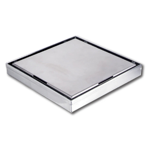 Siphon de sol de douche en acier inoxydable sur mesure avec grille de couverture amovible - Product Image 1