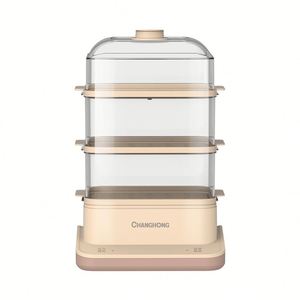 Vaporera Eléctrica Multifuncional para Alimentos, de Plástico, 18L de Gran Capacidad, para Cocción al Vapor de Pan y Verduras - Product Image 4