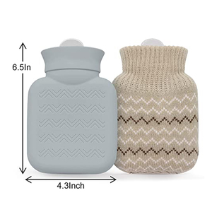 Vente en gros <span class=keywords><strong>mini</strong></span> sac à eau chaude amovible en silicone <span class=keywords><strong>bouillotte</strong></span> écologique avec housse en peluche sac chauffe-mains - Product Image 2