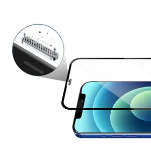 Vmax 2.5D — filet de protection Anti-poussière en verre trempé, 9d, protecteur d'écran pour iphone 12