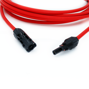 ソーラーパネル再生可能エネルギー用の12AWGゲージソーラー延長ケーブルブラックレッド50フィートオス-メスソーラー延長コード - Product Image 6