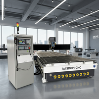 Routeur CNC 3D ATC Wisdom 1325 pour le travail du bois avec commande Syntec, servomoteur, boîte de vitesses, haute rigidité