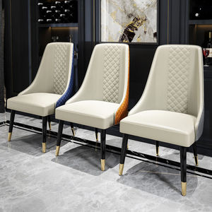 Yüksek geri nordic lüks modern yemek sandalyesi ev restoran mobilya kahve sandalyesi - Product Image 3