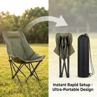 Appuie-tête pliable avec cordon de serrage, ultra portable, en Oxford 600D, sac de transport inclus, installation instantanée, imperméable, pour pique-nique en plein air