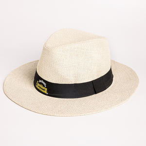 Sombrero de Paja Personalizado al por Mayor, Sombrero de Sol Estilo Panamá de Verano con Banda con Logotipo para Exteriores, Promociones y Pedidos de Marca - Product Image 2