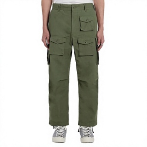 Pantalon cargo droit d'hiver pour homme, idéal pour le travail, le jogging, la randonnée, décontracté, imperméable, en toile de coton, style streetwear, avec fermeture éclair, 220g, OEM - Product Image 1
