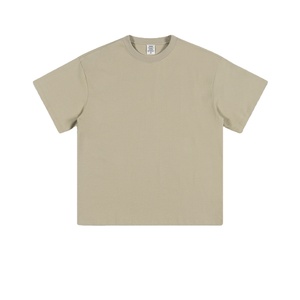 Camiseta de Verano 305G para Hombre, 100% Algodón, Talla Grande, Tejido Resistente, Color Sólido, Manga Corta - Product Image 3