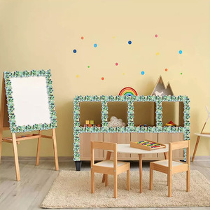 Colorful <b>Adhesive</b> Bulletin Board Border, Bulletin Board Decor Stickers in Valentine's Day Theme, Glitter Stickers for <b>Wall</b> Decor - Product Image 1